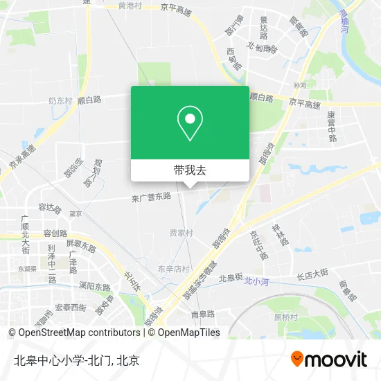 北皋中心小学-北门地图