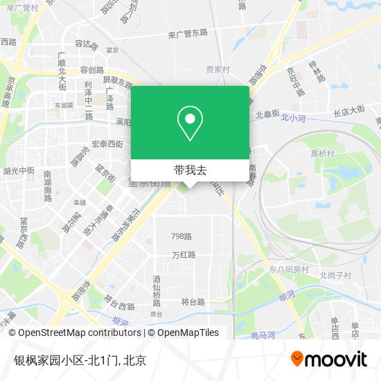 银枫家园小区-北1门地图