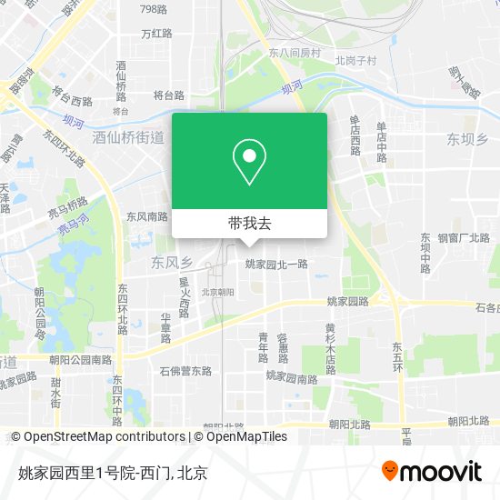 姚家园西里1号院-西门地图