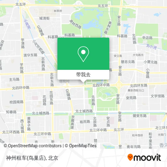 神州租车(鸟巢店)地图