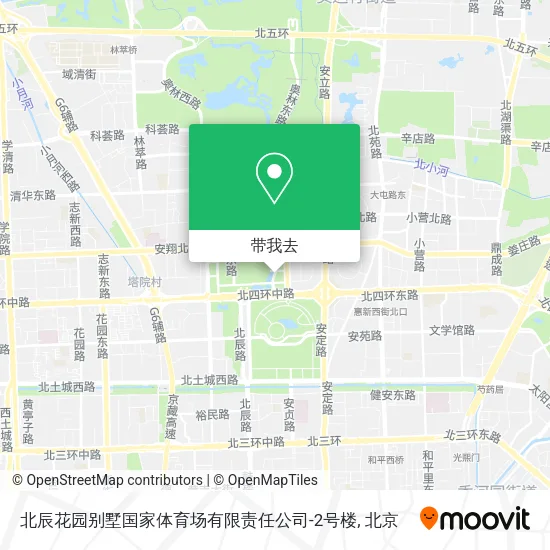 北辰花园别墅国家体育场有限责任公司-2号楼地图
