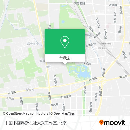 中国书画界杂志社大兴工作室地图