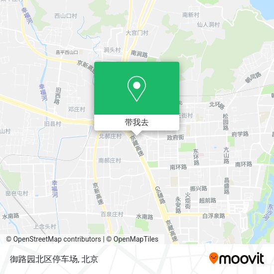御路园北区停车场地图