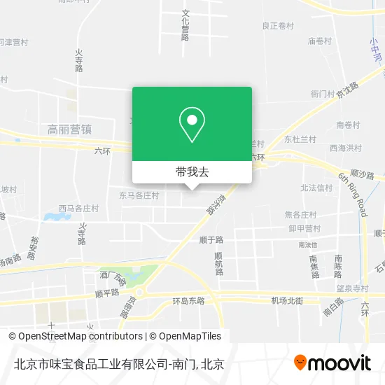 北京市味宝食品工业有限公司-南门地图