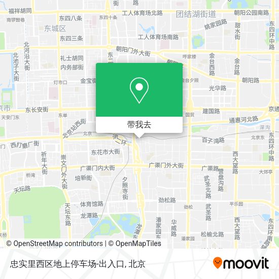 忠实里西区地上停车场-出入口地图