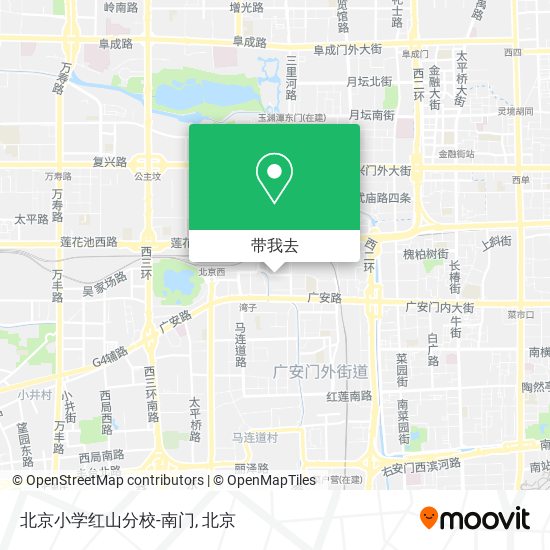 北京小学红山分校-南门地图