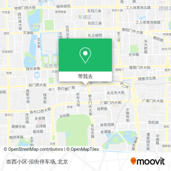 崇西小区-沿街停车场地图