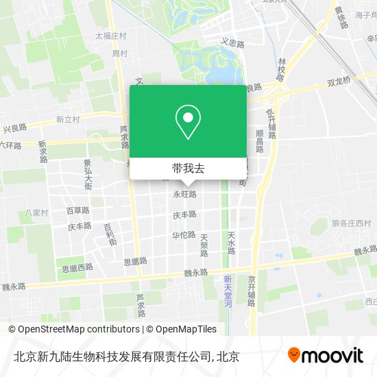 北京新九陆生物科技发展有限责任公司地图
