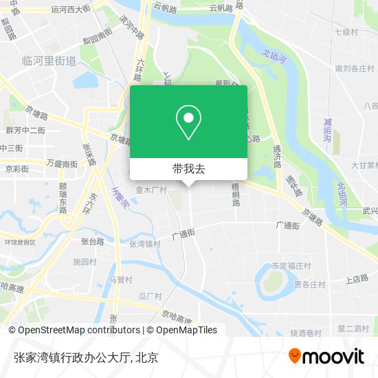 张家湾镇行政办公大厅地图