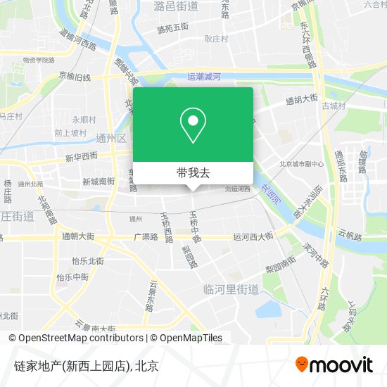 链家地产(新西上园店)地图