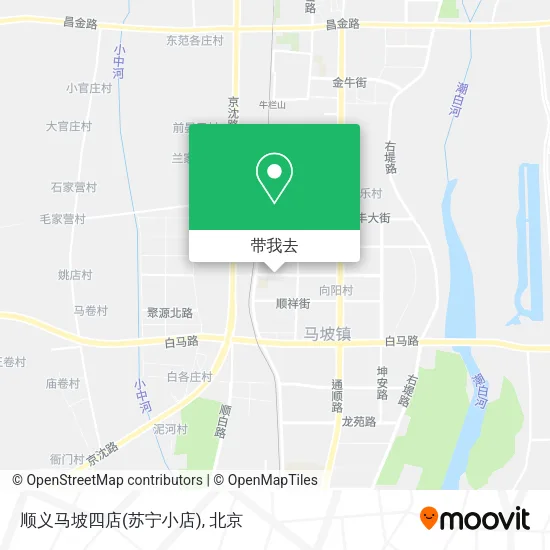 顺义马坡四店(苏宁小店)地图