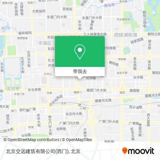 北京交远建筑有限公司(西门)地图