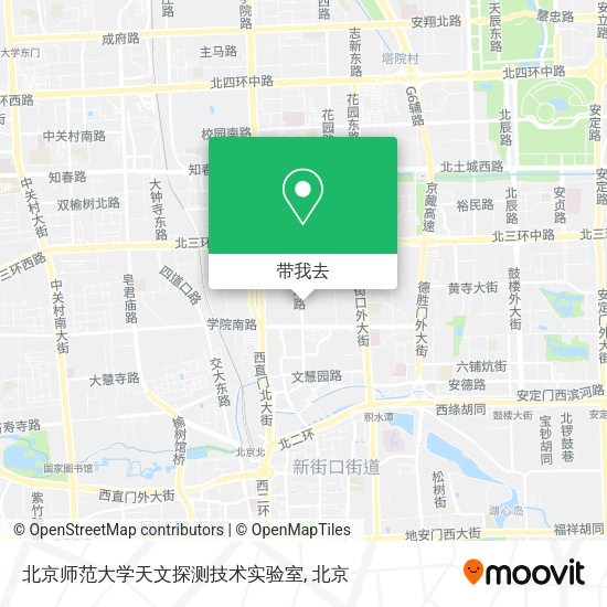 北京师范大学天文探测技术实验室地图