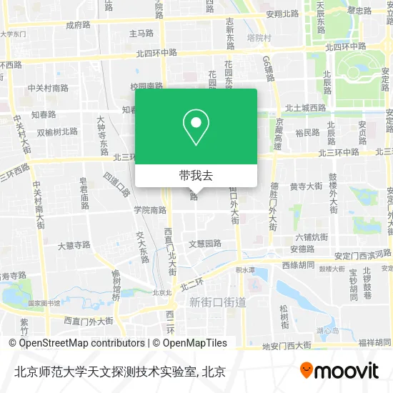 北京师范大学天文探测技术实验室地图