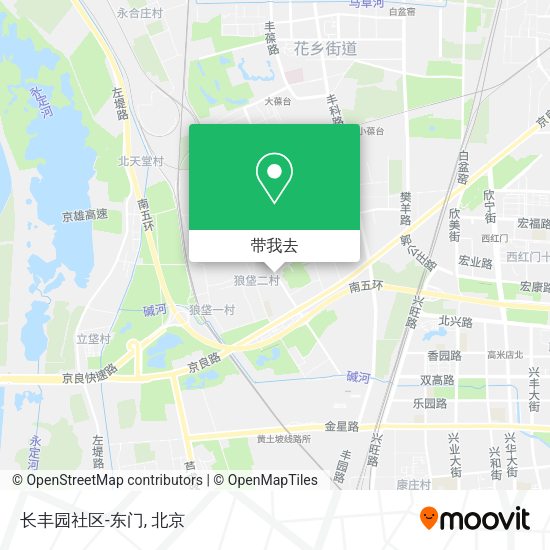 长丰园社区-东门地图