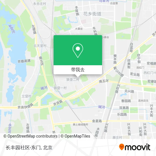 长丰园社区-东门地图