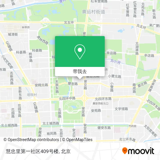 慧忠里第一社区409号楼地图