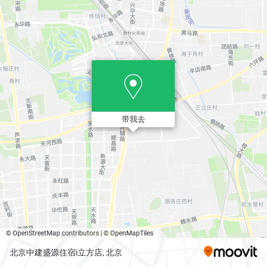 北京中建盛源住宿i立方店地图