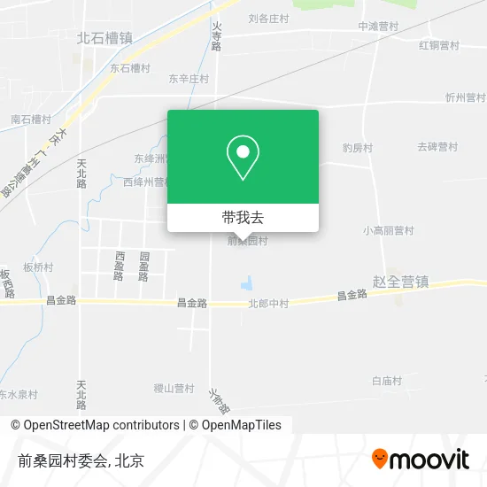 前桑园村委会地图