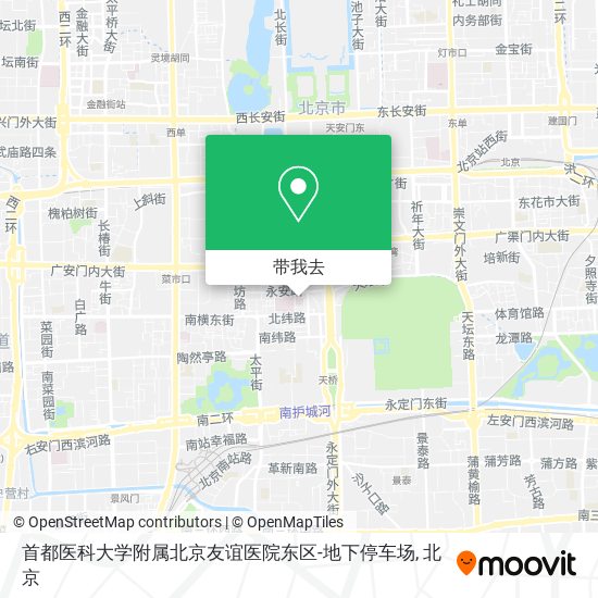首都医科大学附属北京友谊医院东区-地下停车场地图