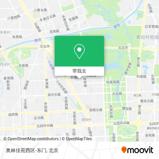 奥林佳苑西区-东门地图