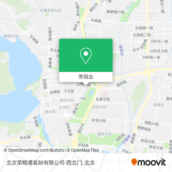 北京荣顺通装卸有限公司-西北门地图
