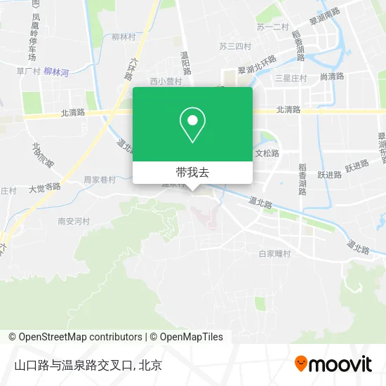 山口路与温泉路交叉口地图