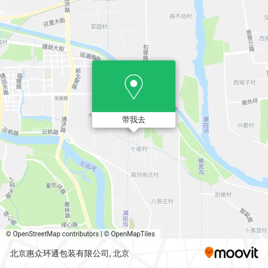 北京惠众环通包装有限公司地图