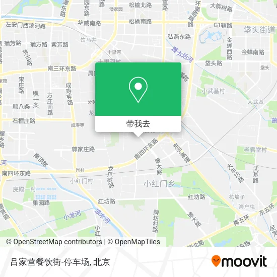 吕家营餐饮街-停车场地图