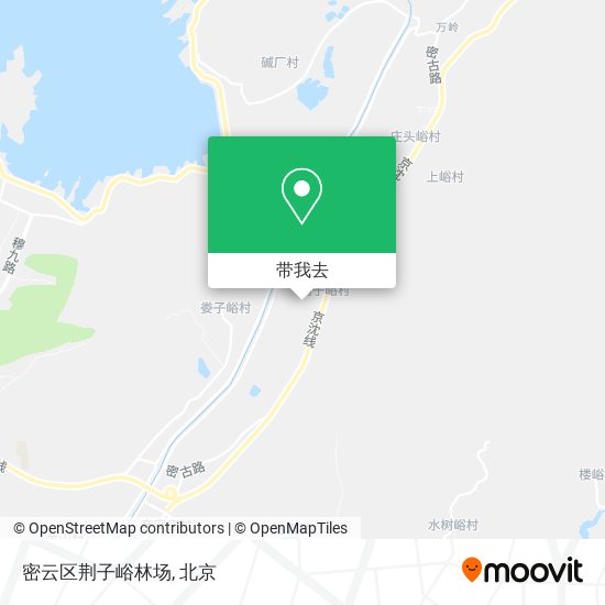 密云区荆子峪林场地图