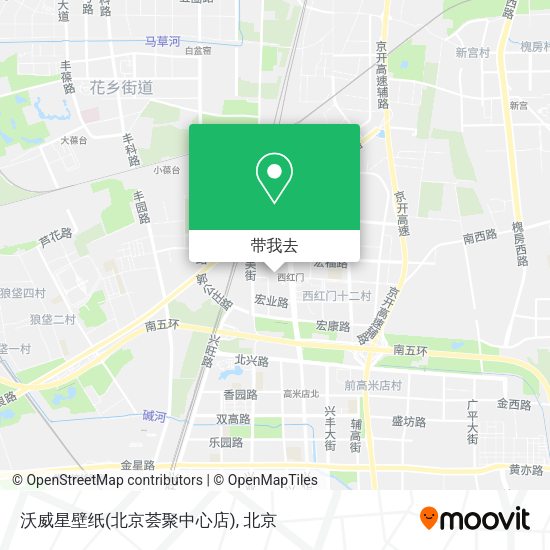 沃威星壁纸(北京荟聚中心店)地图