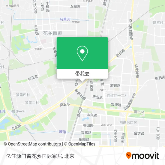 亿佳源门窗花乡国际家居地图