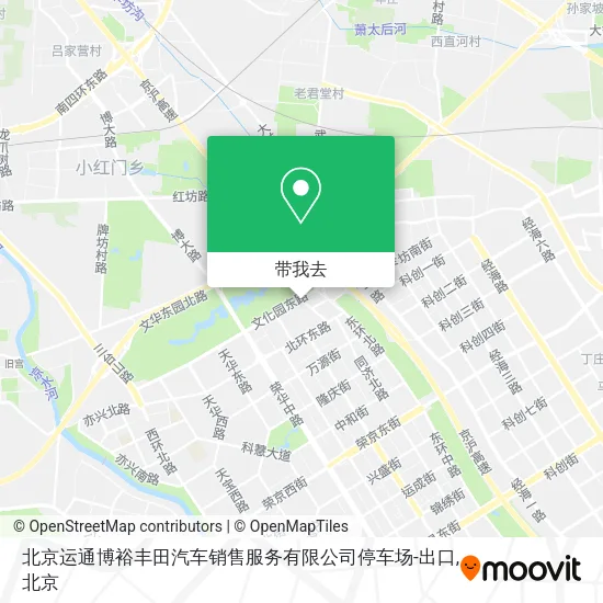 北京运通博裕丰田汽车销售服务有限公司停车场-出口地图