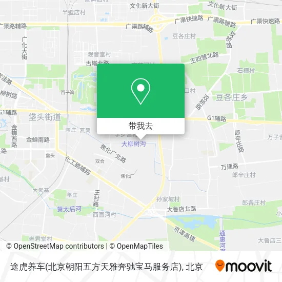 途虎养车(北京朝阳五方天雅奔驰宝马服务店)地图