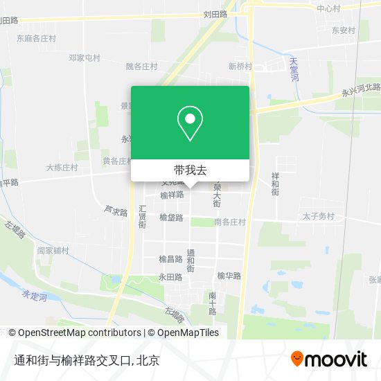 通和街与榆祥路交叉口地图