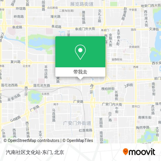 汽南社区文化站-东门地图