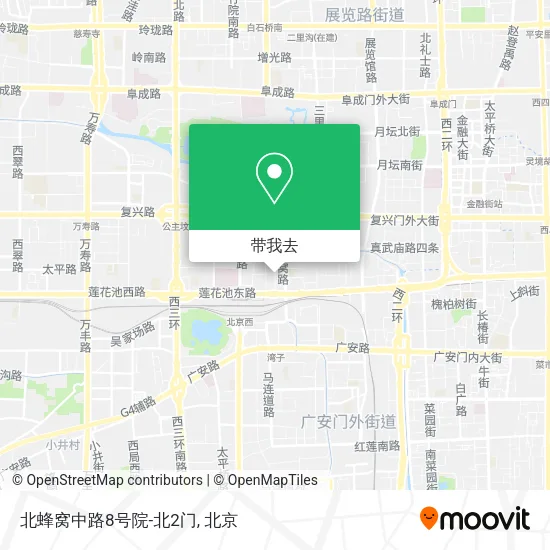 北蜂窝中路8号院-北2门地图