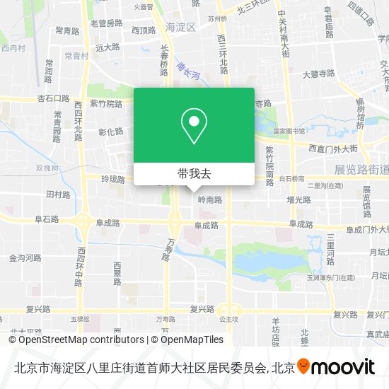 北京市海淀区八里庄街道首师大社区居民委员会地图