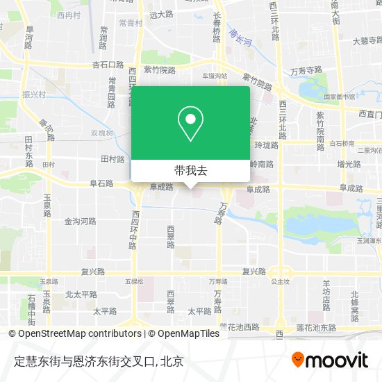 定慧东街与恩济东街交叉口地图