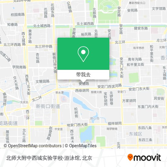 北师大附中西城实验学校-游泳馆地图