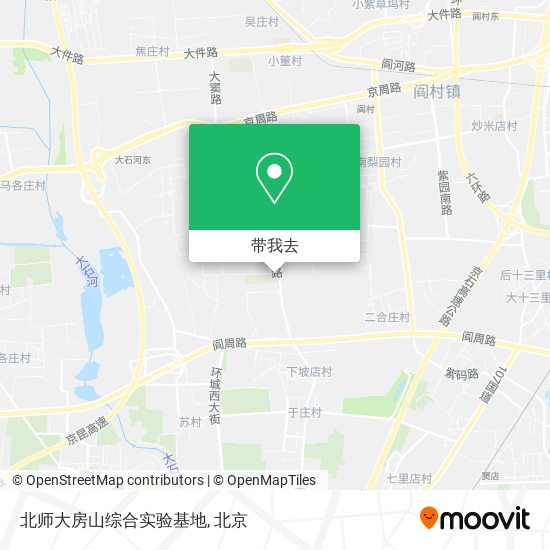 北师大房山综合实验基地地图