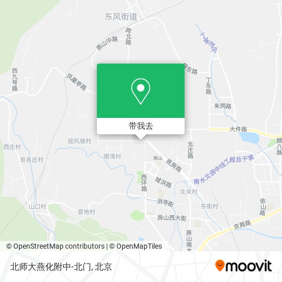 北师大燕化附中-北门地图