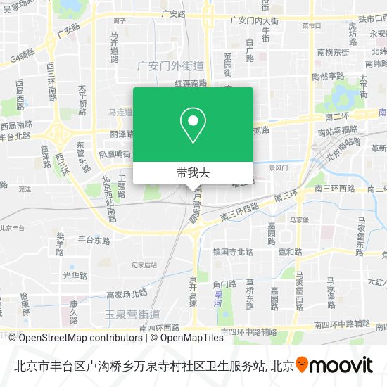 北京市丰台区卢沟桥乡万泉寺村社区卫生服务站地图