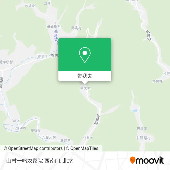 山村一鸣农家院-西南门地图
