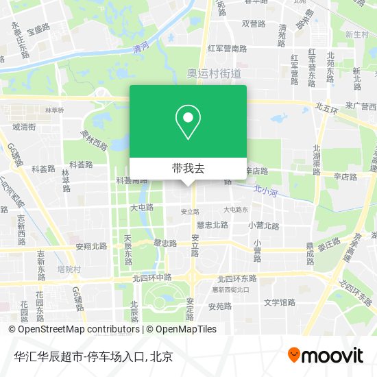 华汇华辰超市-停车场入口地图