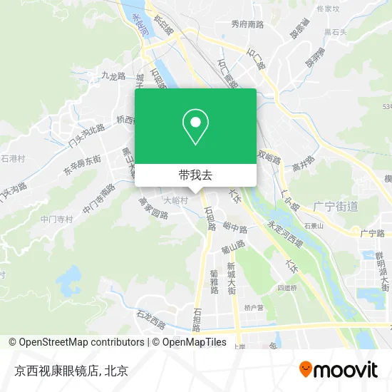 京西视康眼镜店地图