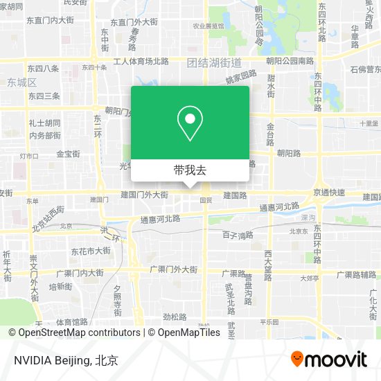 NVIDIA Beijing地图