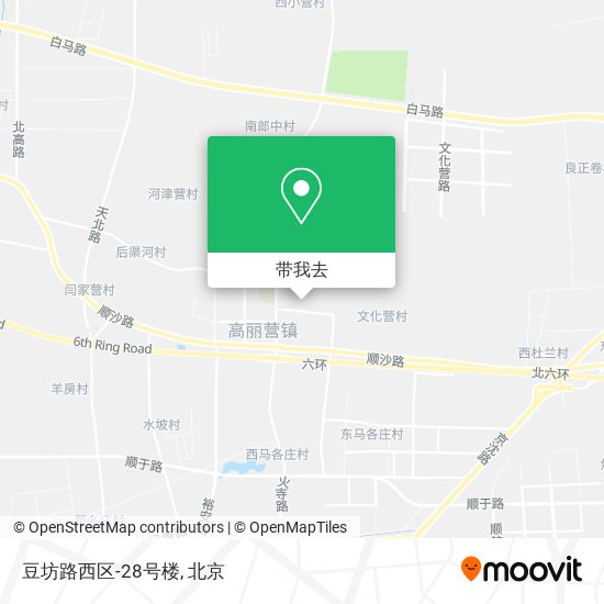 豆坊路西区-28号楼地图