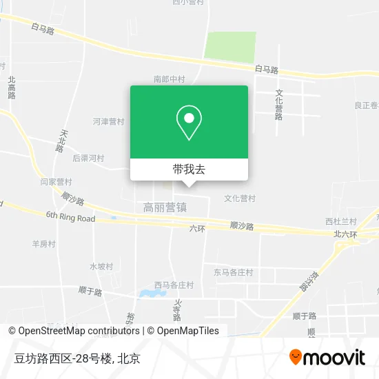 豆坊路西区-28号楼地图