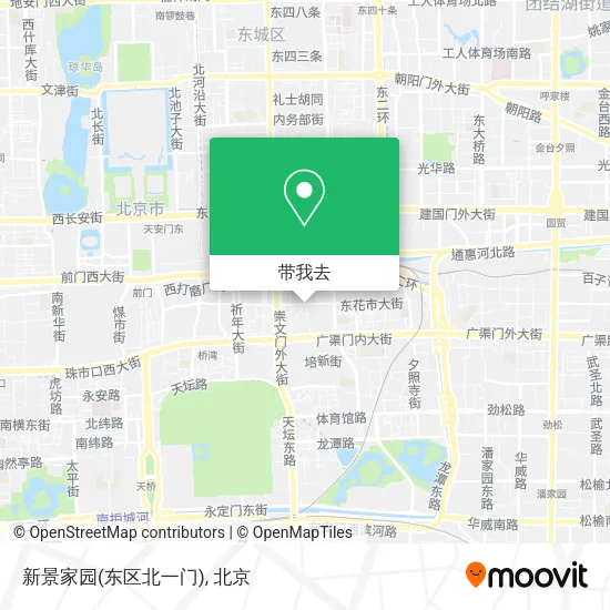 新景家园(东区北一门)地图
